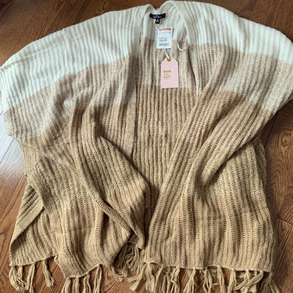 Love tree tan cardigan/kimono sweater
